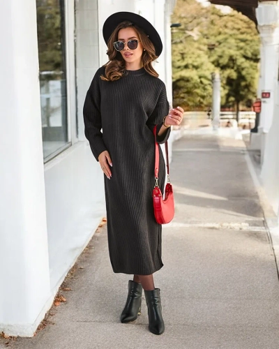 RoyalFashion Довга светр-сукня для жінок