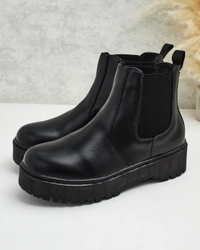 Royalfashion Dámské kožené boty Movitas eko