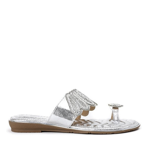 Тапочки зі срібними прикрасами Дорогоцінне - Взуття