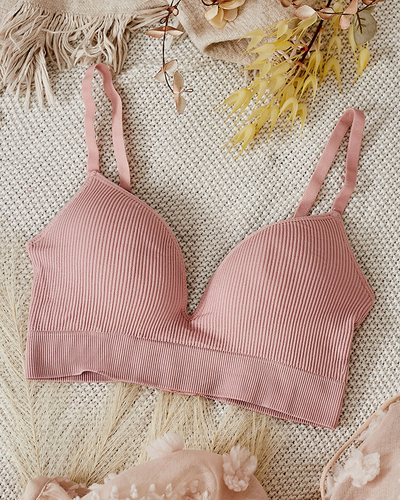 Royalfashion Dámská žebrovaná podprsenka