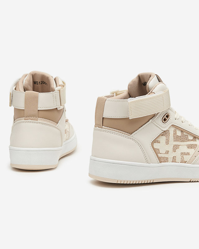 Dámské béžové vysoké sportovní boty Retila - Footwear