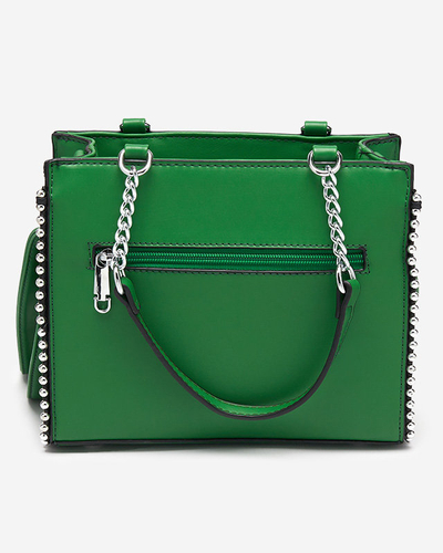 Dámská malá kabelka s tkanou vsadkou - Doplňky