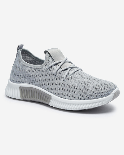 Сірі жіночі тканинні спортивні кросівки Vobbu- Footwear