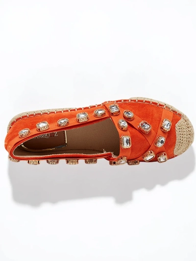 Oranžové dámské espadrilky s krystaly Wamba - obuv