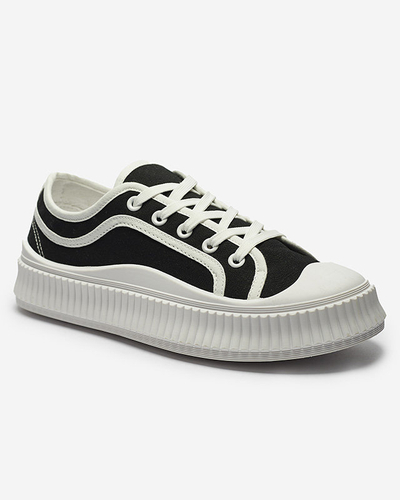 Жіночі кросівки на суцільній підошві чорного кольору Dessica - Взуття