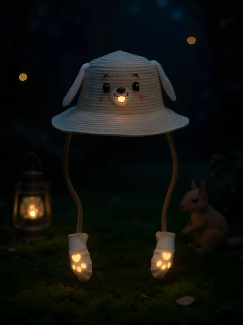 Royalfashion Дитячий солом'яний капелюх Glow Puppy Hat
