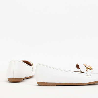 Білі жіночі мокасини Zolli