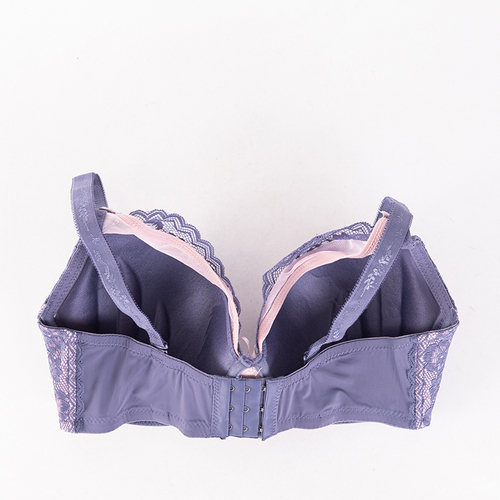 Фіолетово-рожевий жіночий мереживний бюстгальтер