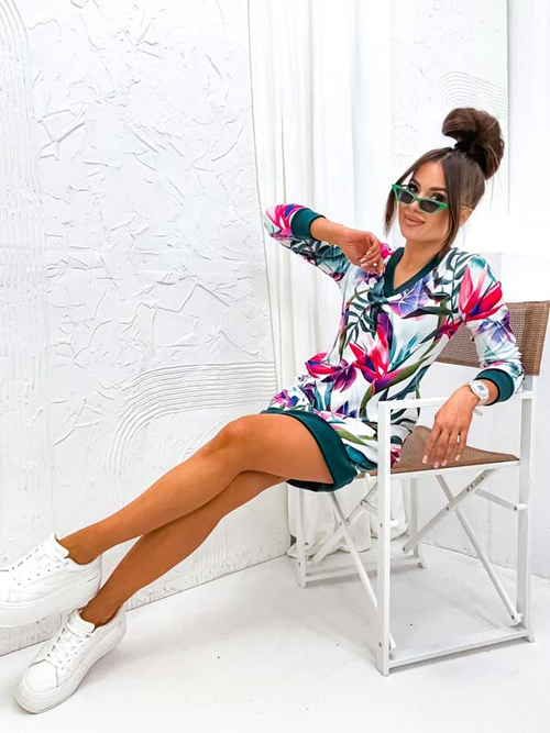 Жіноча міні-сукня Royalfashion з оригінальним візерунком