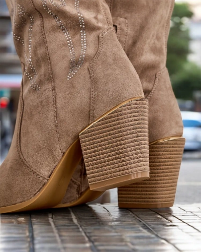 Dámské cowboy boty s podpatkem Royalfashion Komoti