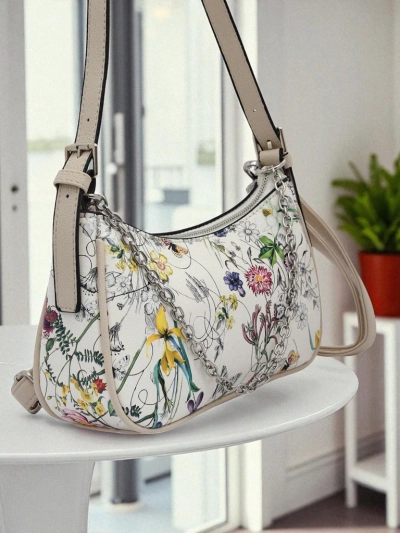 Royalfashion Malá dámská kabelka z eko kůže s květinovým vzorem Lily Bloom