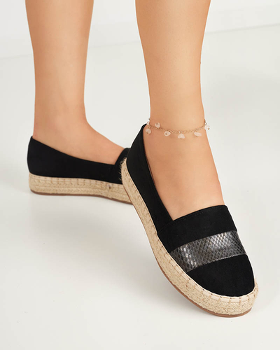 OUTLET Černé dámské espadrilky Sverope - Boty