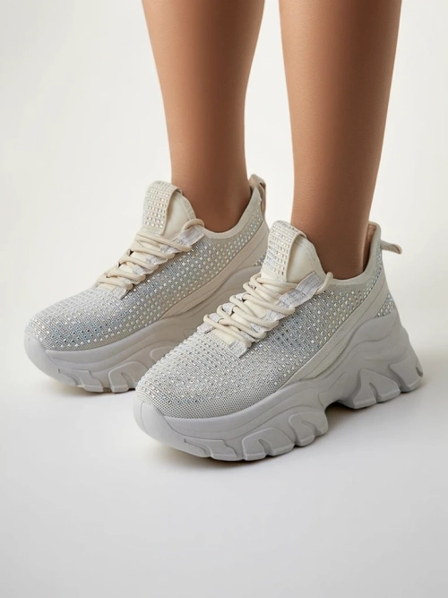 Royalfashion Жіночі спортивні кросівки з стразами Blysco