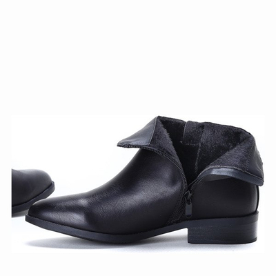 Sztyblety z perełkami w kolorze czarnym Elisa - Obuwie