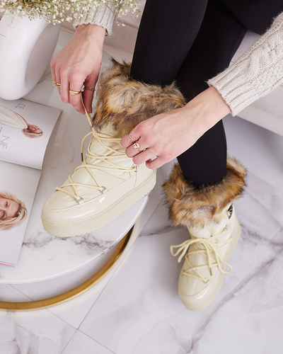 Royalfashion nazouvací boty a'la snow boots for women GMILLO