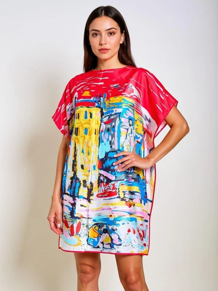 Šaty Pareo Callista od Royalfashion – barevné, univerzální, ke kolenům