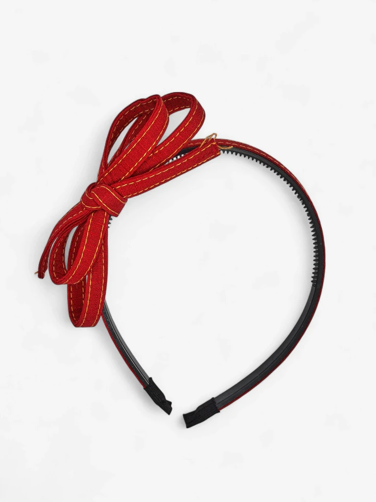 Royalfashion Čelenka s mašlí džínový styl