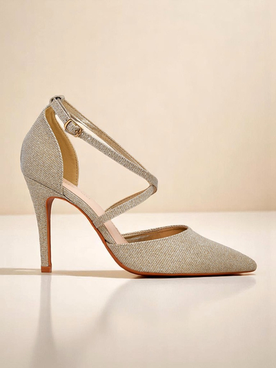 Royalfashion Dámské lodičky na jehlovém podpatku GlamStrap