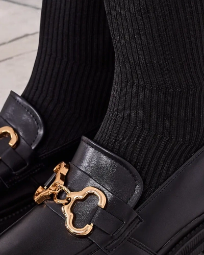 Royalfashion Dámské nazouvací kozačky nad kolena Rufies