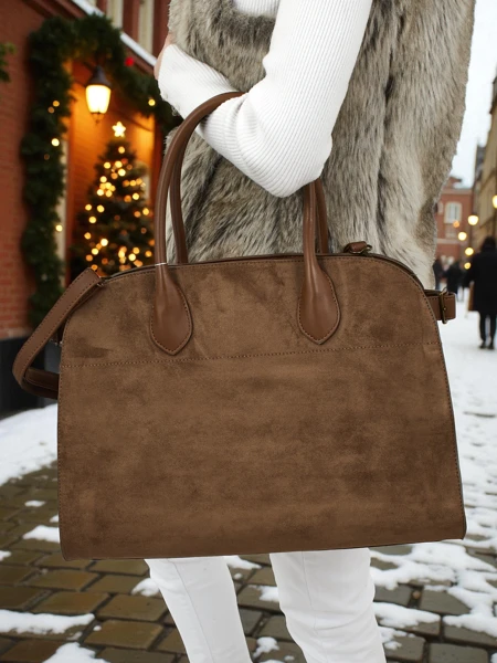 Dámská shopper kabelka eko semišová Dorelle