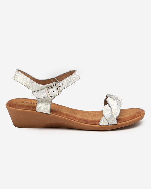 Срібні жіночі босоніжки Neluna