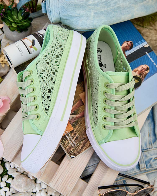 Жіночі ажурні кеди Royalfashion Niz