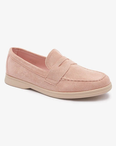 Жіночі мокасини з екозамші рожевого кольору Daffer- Footwear