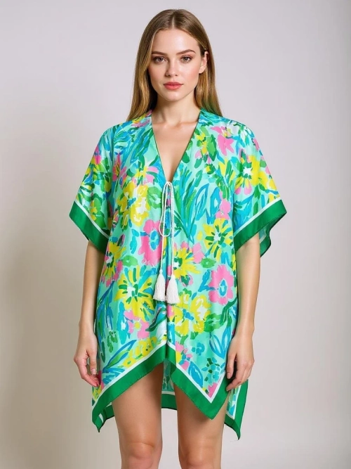 Pareo Callista Royalfashion – Кольорова пляжна сукня з поліестеру, V-подібний виріз