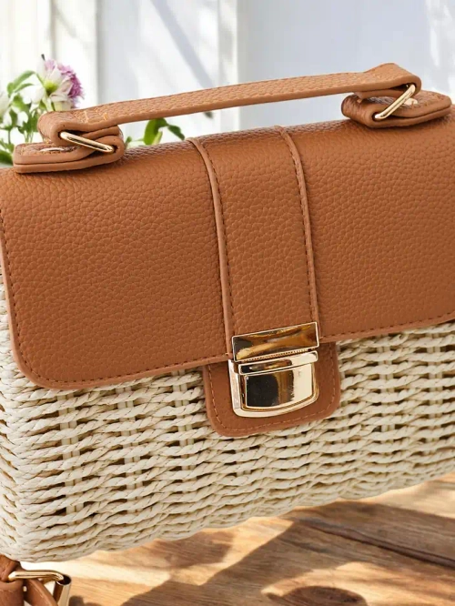 Royalfashion Невелика плетена handbag типу trunk