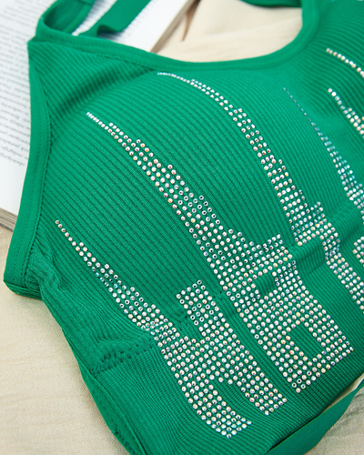 Royalfashion Dámská sportovní podprsenka se zirkony