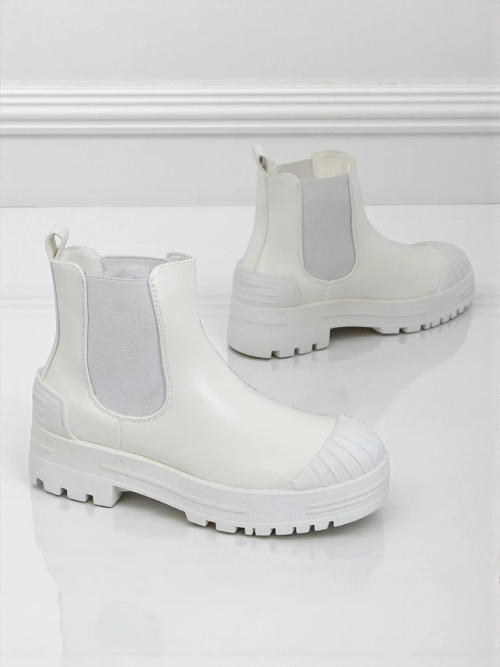 Ботильйони на платформі зі штучної шкіри Amber Veil