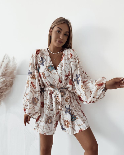 Royalfashion Dámský vzorovaný overal