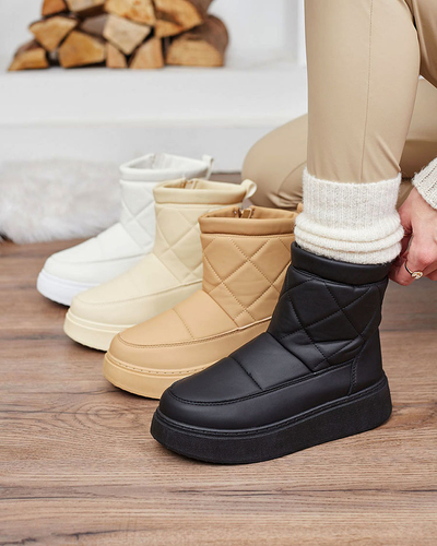 Royalfashion Černé dámské boty a'la snow boots Kacecica