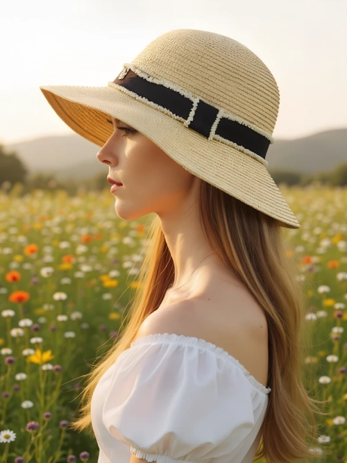 Royalfashion Солом'яний капелюх для жінок Sunny Meadow