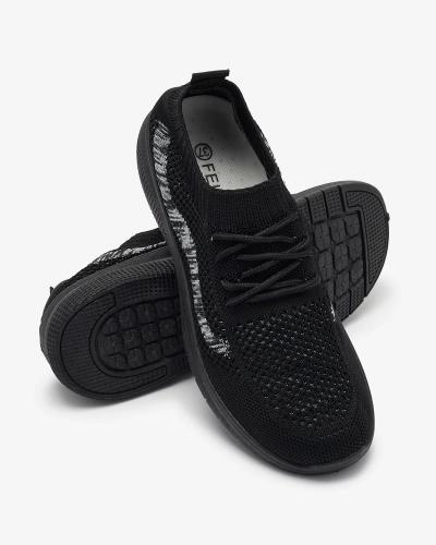 Чорні жіночі тканинні спортивні туфлі Fiabom- Footwear
