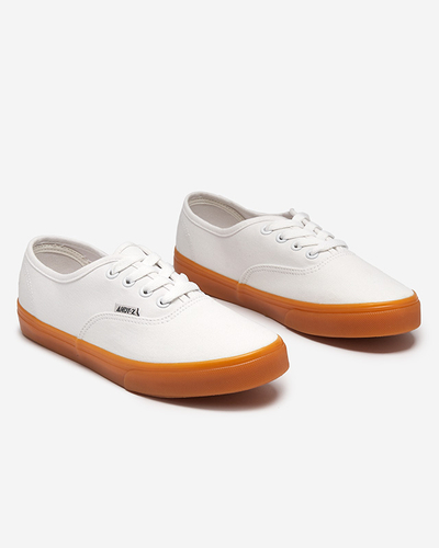 Dámské bílé šněrovací tenisky od Netera - Obuv