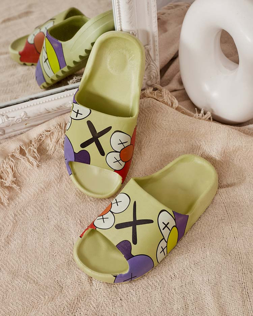 Зелені жіночі тапочки Elmino - Взуття