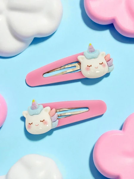 Barevné sponky do vlasů Angelicornia