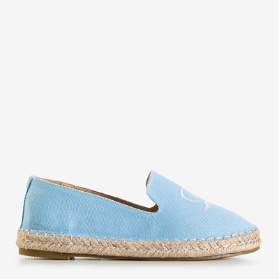 Světle modré dámské espadrilky Bahia - Boty
