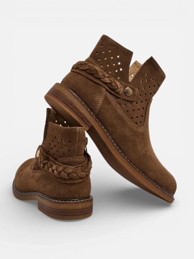 Ажурні ботильйони жіночі зі шкіри натуральної Unimi