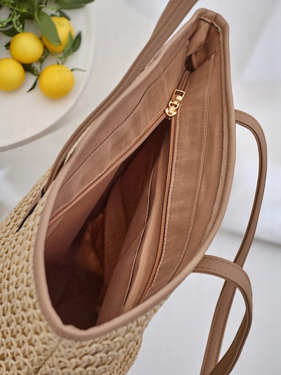 Royalfashion Velká slaměná dámská kabelka Solea Bag