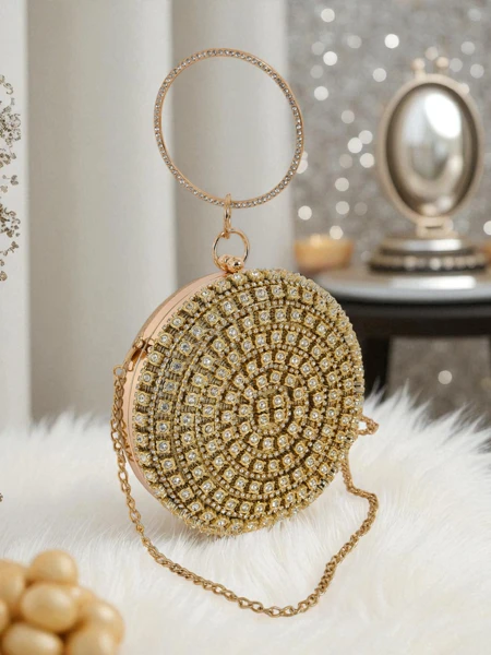 Royalfashion Dámská psaníčko s zirkony Elira Noir