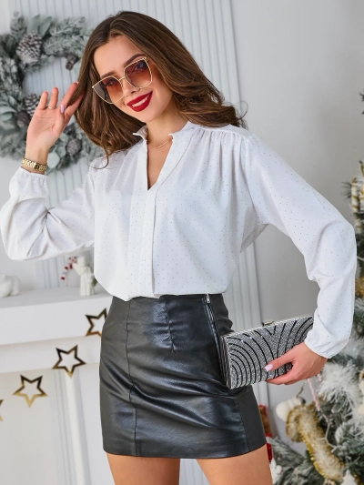 Royalfashion Dámská košile s kamínky