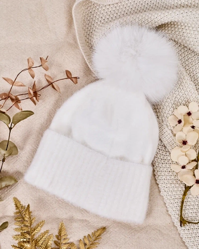 Жіноча шапка Royalfashion з помпоном