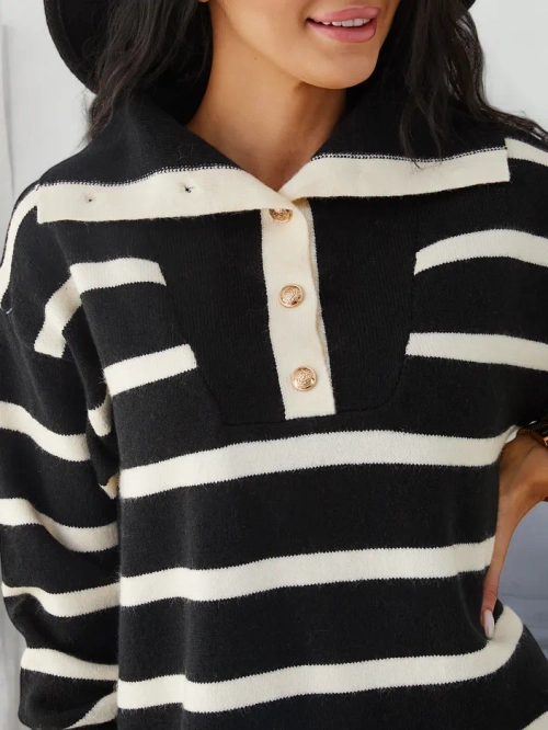 Жіночий довгий смугастий сукня-світшот Royalfashion