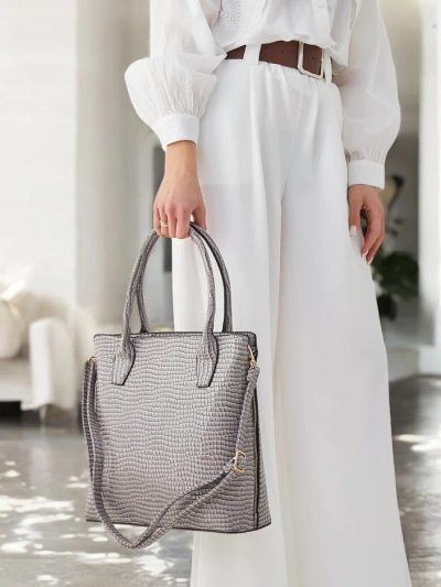 Royalfashion Лакована жіноча сумка з тисненням
