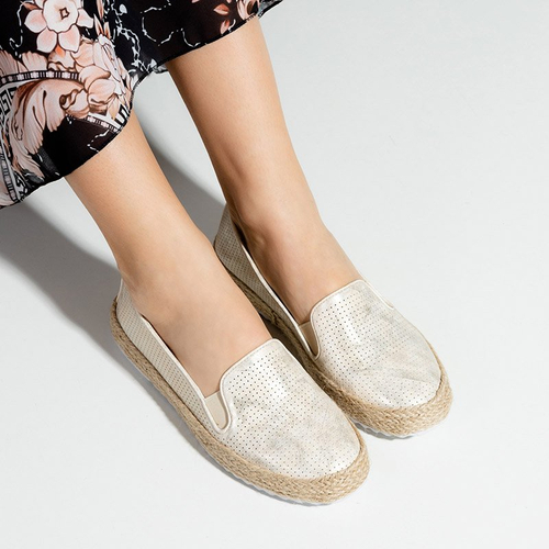 Золоті жіночі еспадрильї Bela