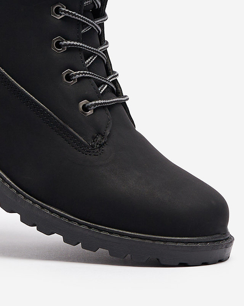 Черевики жіночі утеплені трапери чорного кольору Fanhet- Footwear