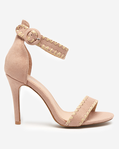 Напудрені жіночі босоніжки на високому каблуці Kemisooa - Взуття