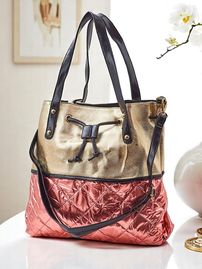 Royalfashion Velká dámská kabelka Golden Luxe Shopper